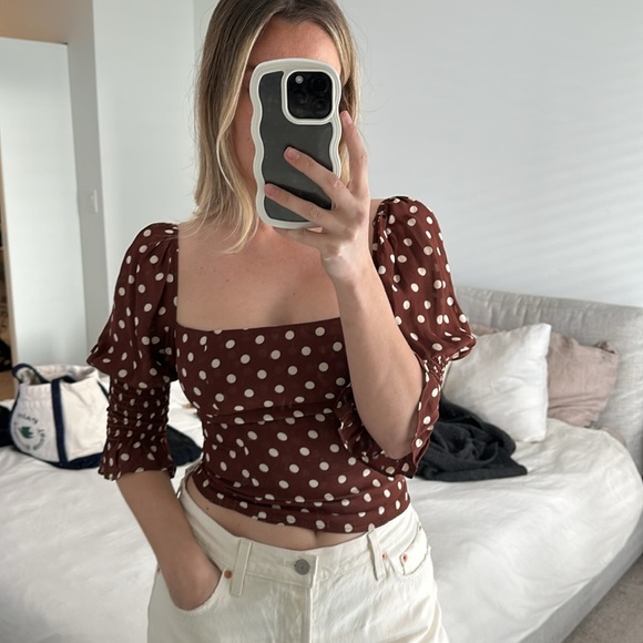 Reformation polka dot top - Picture 1 of 2